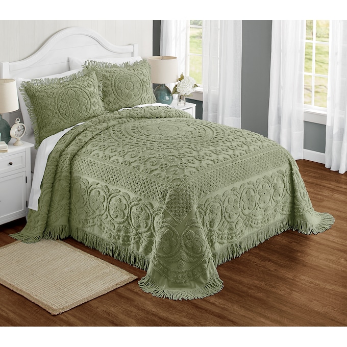 Emily Chenille Bedspread, , large