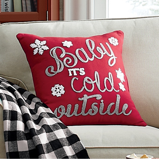 Baby It&#39;s Cold Outside Pillow, , large
