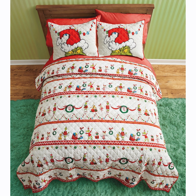 Grinchmas 3-Piece Quilt Set, , large