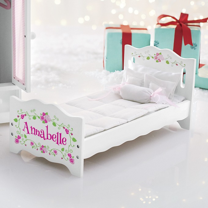 Personalized Doll Bed with Bedding Ginny's