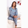 Cozee Corner Printed Flannel Pajamas, , large