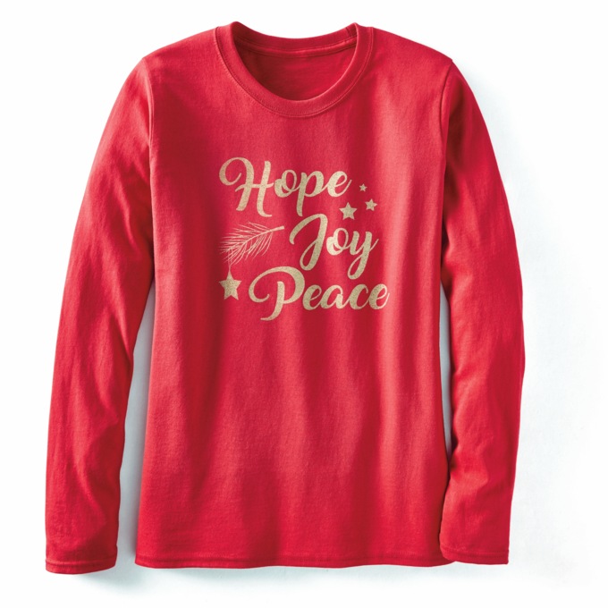 Hope Joy Peace Tee, , large