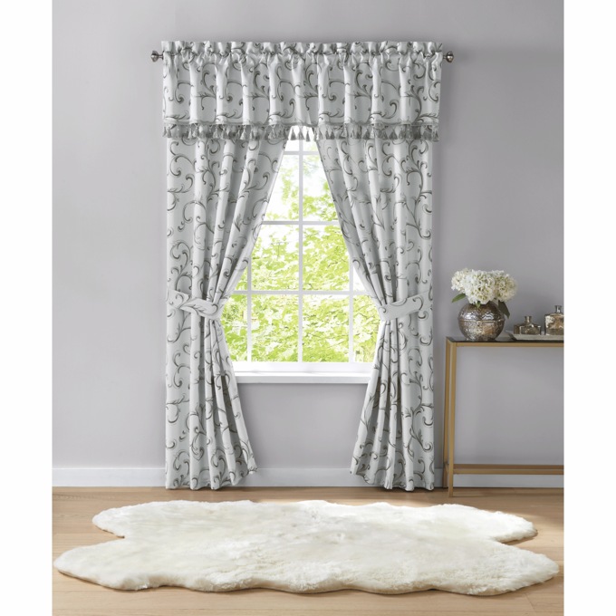5-Piece Tasseled Window Set, , large