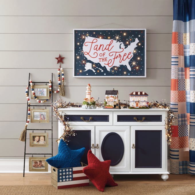 Lit Land of The Free Sign, , large