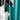 Color Connection Melina Shower Curtain, Teal, swatch
