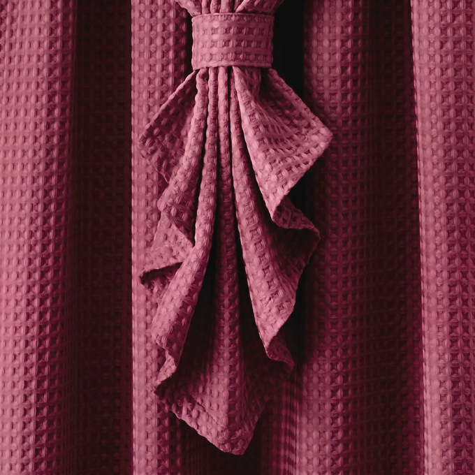 Allegra Waffle Textured Panel, Burgundy, large