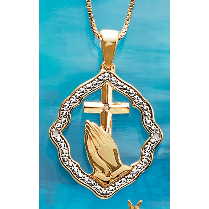 Diamond Faith Pendant, , large