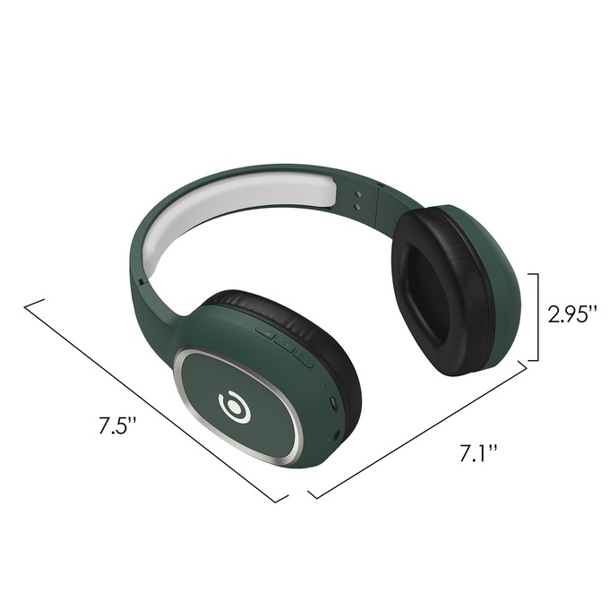Core Innovations Wireless Bluetooth Headphones, Green, large