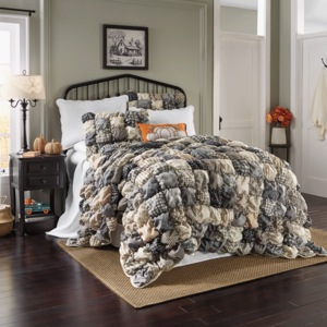 Farmhouse Puff Oversized Quilt, , large