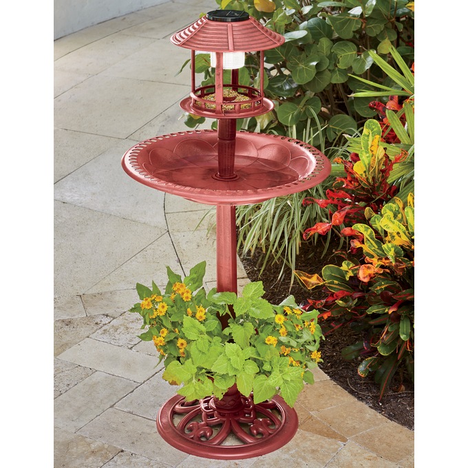 Brooke&#39;s Cove Solar Birdfeeder, , large