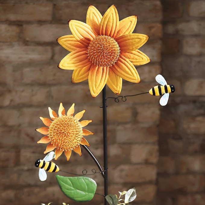 Sunflower Spinner Stake, , large