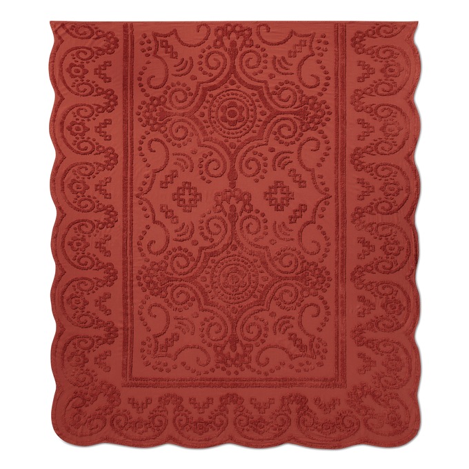 Scallop Chenille Bedspread, , large