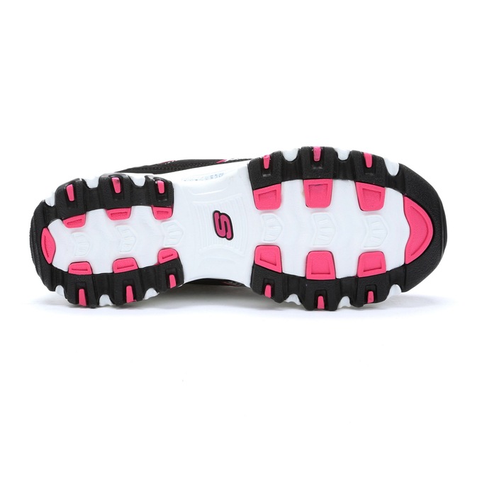Women's Skechers D'Lites - Life Saver Shoe, Black White Pink, large