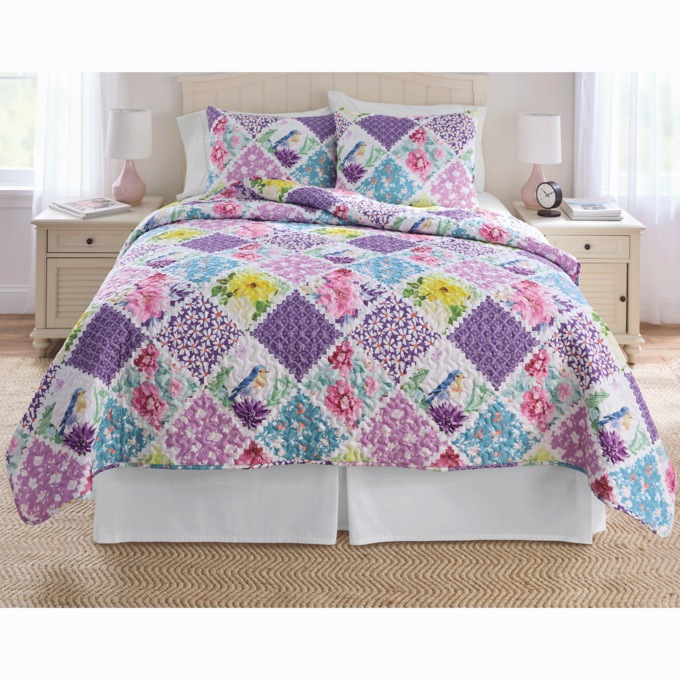 Cheerful Reversible Quilt, , large