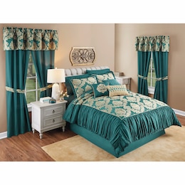 Duchess 21-Piece Jacquard Comforter Set, , large