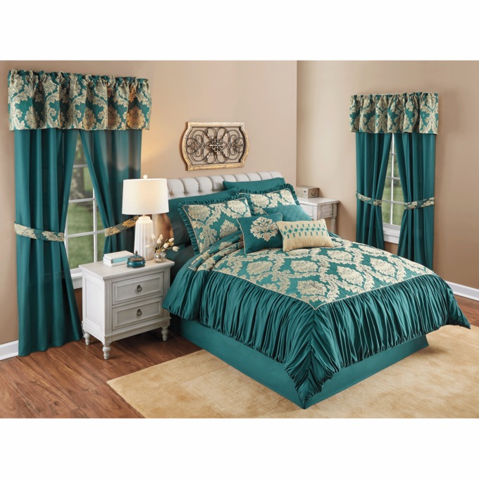 Duchess 21-Piece Jacquard Comforter Set, , large