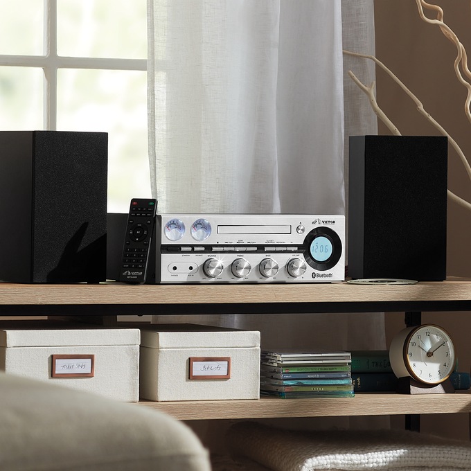 Victor Desktop CD Stereo System, , large