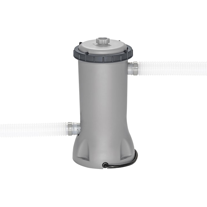 Bestway Power Steel Swim Vista Series 14' Above Ground Outdoor Swimming Pool Set with Filter Pump, Ladder, and Pool Cover, , large