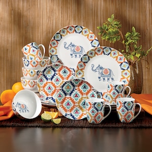 Global Elephant Dinnerware Set, , large
