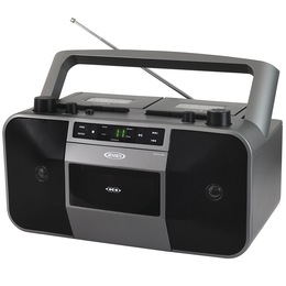 JENSEN Dual Cassette CD Boom Box, , large