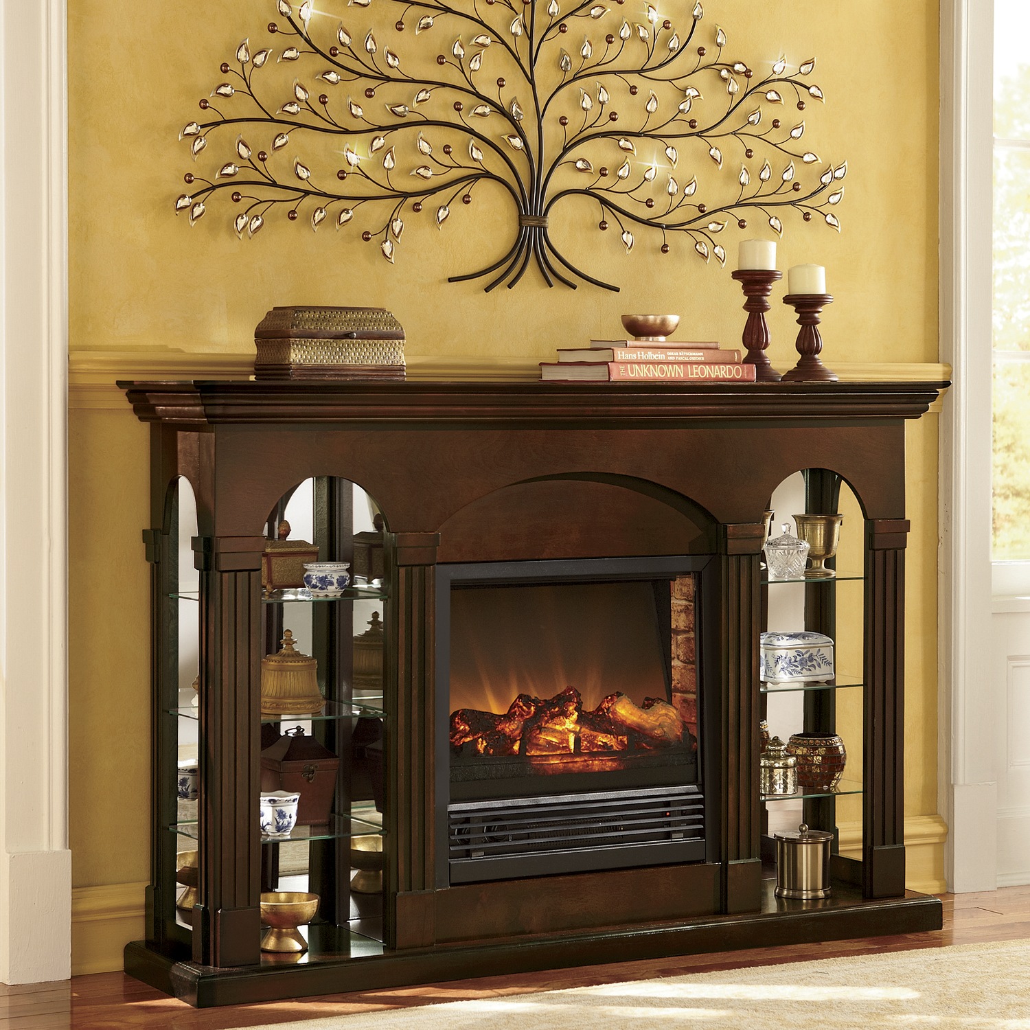 Double Curio Fireplace Ginny S