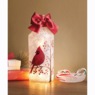 Lit Frosted Cardinal Bottle, , large
