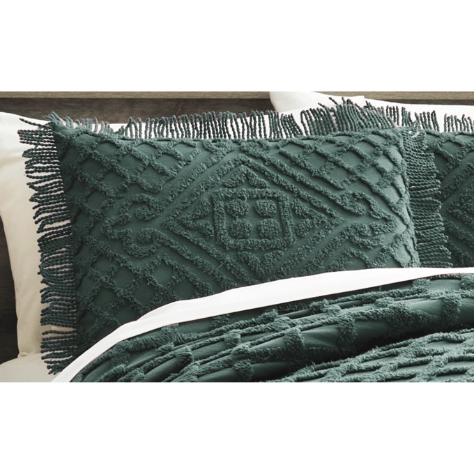 Anna Chenille Sham, Evergreen, large