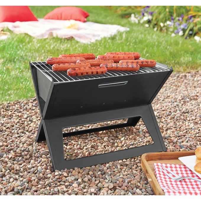 Fire Sense Notebook Portable Charcoal Grill, , large