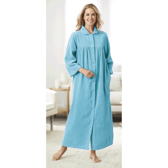 Long Chenille Robe, , large