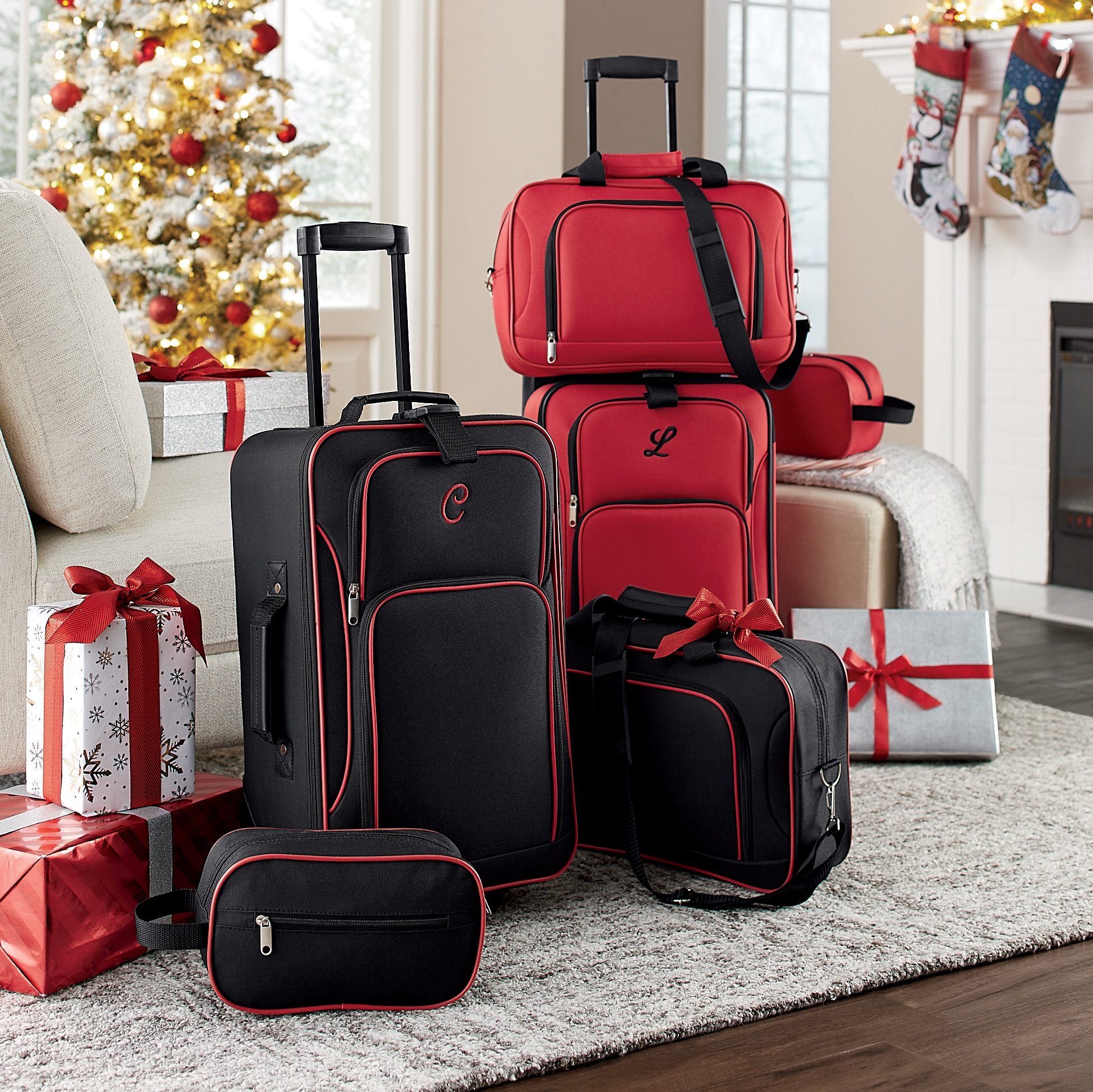 personalized luggage set