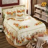 Harvest Floral Skirted Bedspread, , large