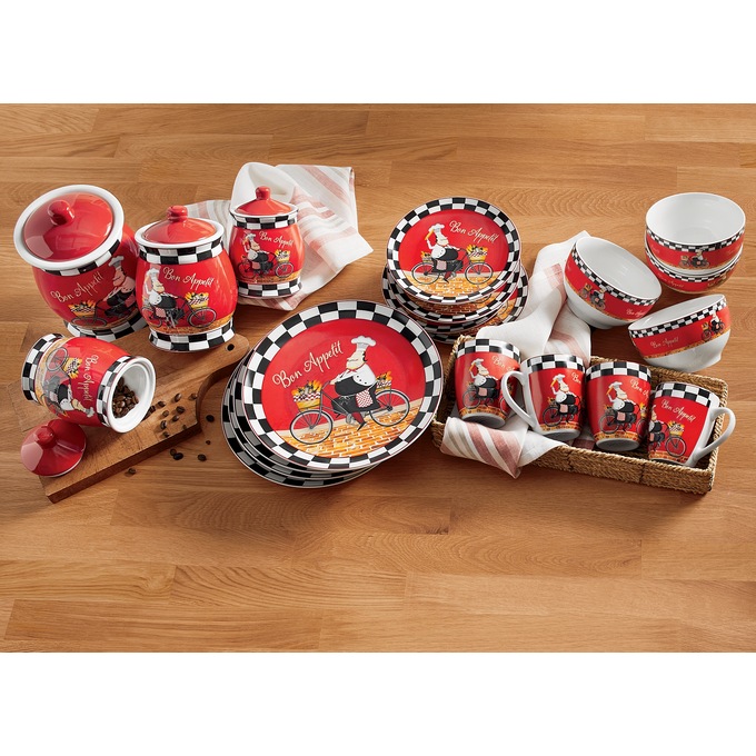 Bicycle Chef Dinnerware &amp; Canisters, , large