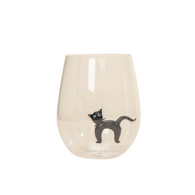 Set of 4 Halloween Wine Glasses, , large