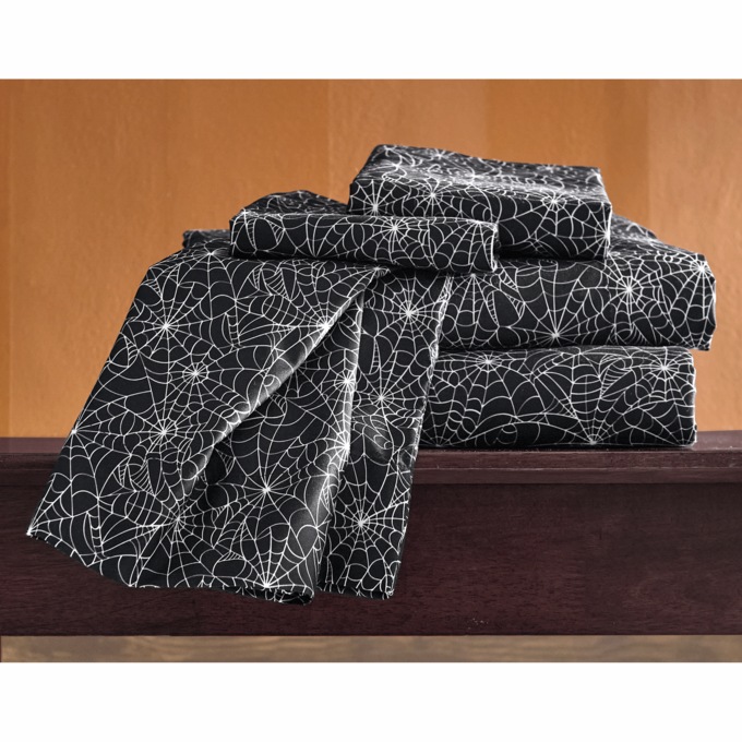 Spiderweb Microfiber Sheet Set, , large