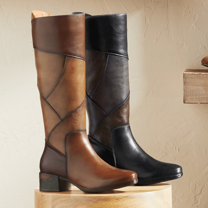 Spring Step Patchwork Boot, , large