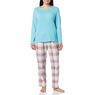 Women's Plaid Flannel PJ Set, , large