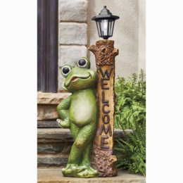 Frog Welcome Lantern, , large