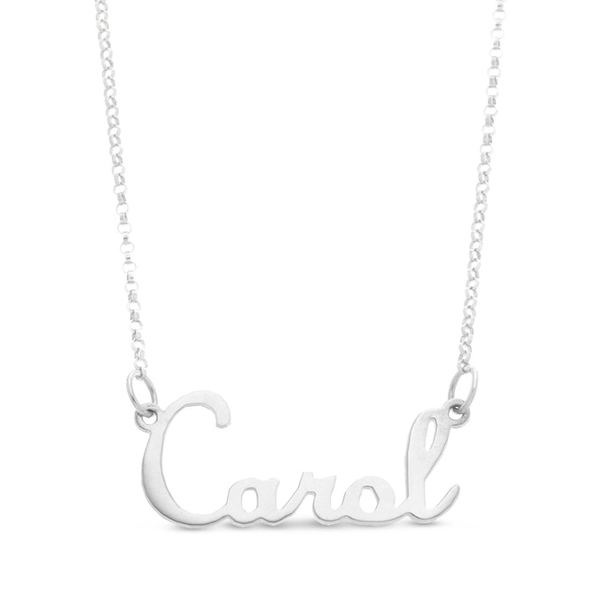 Name Script Necklace, , large