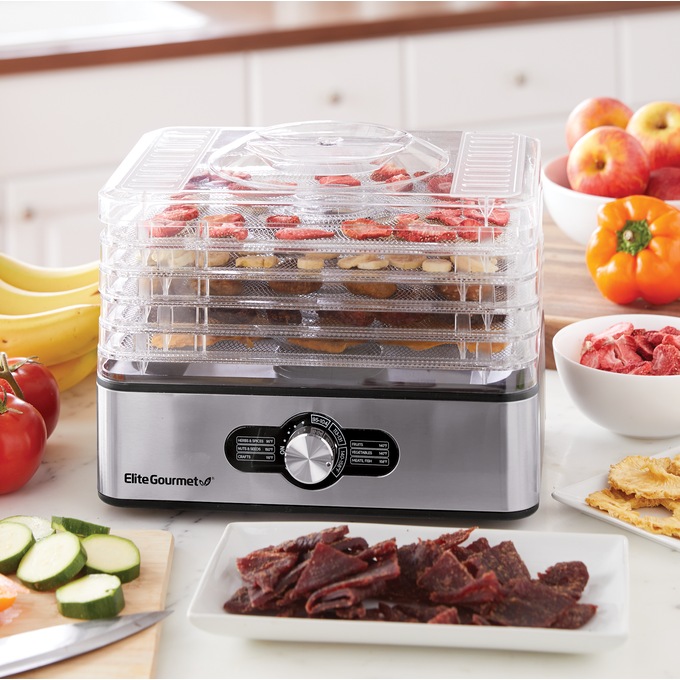 Elite Gourmet 5-Tray Food Dehydrator, , large