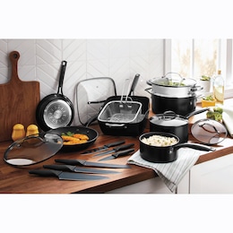 Ceramax 20-Piece Ceramic Nonstick Cookware Set, , large