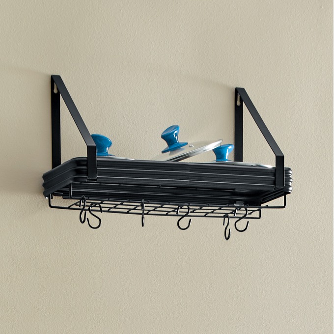 Ripple Wall Mounted Pot Rack, , large
