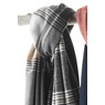 Classic Checkered Scarf, White, large