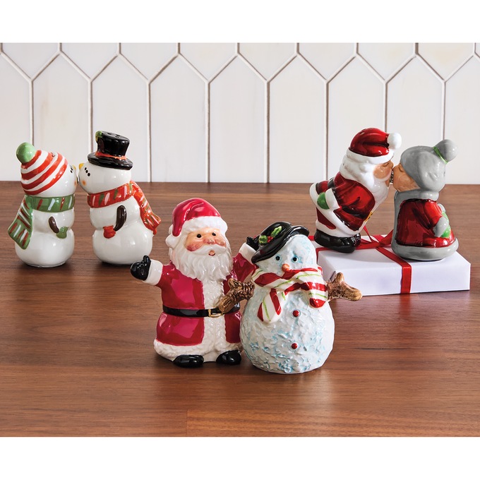 Holiday Figural Salt &amp; Pepper Shakers, , large