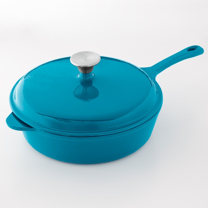 3-Qt. Enameled Cast Iron Chicken Fryer