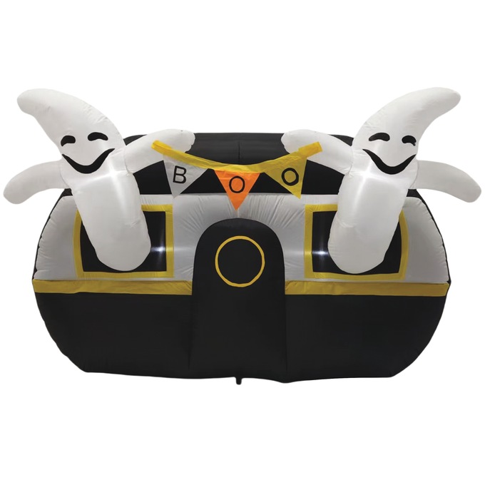 Lit Ghost Camper Inflatable, , large