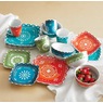 16-Piece Square Bandana Dinnerware Set, , large