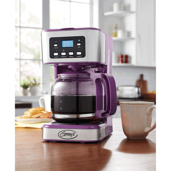 Purple coffee maker clearance