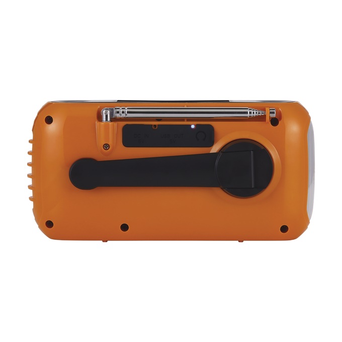 AIWA Handy Mate Solar-Charging Radio, Orange, large