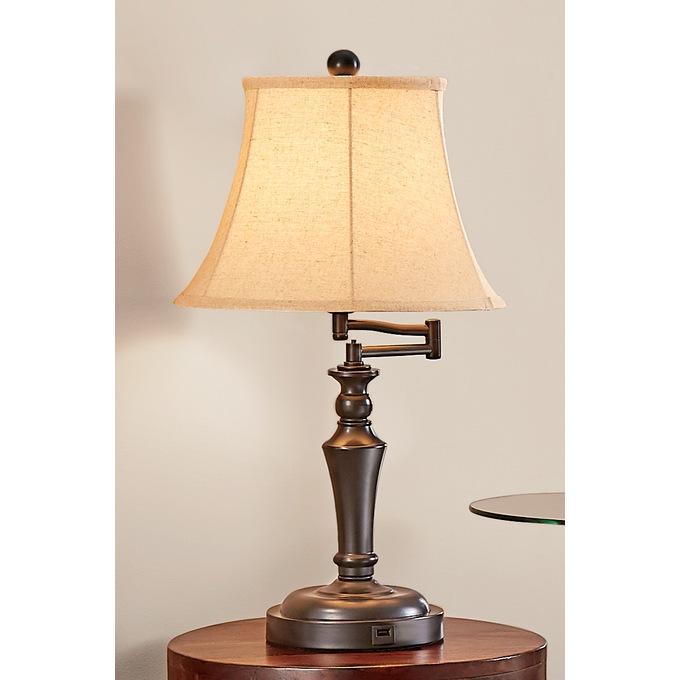 Arman Table Lamp with USB, , large