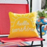 Hello Sunshine Indoor/Outdoor Accent Pillow Cover, , large